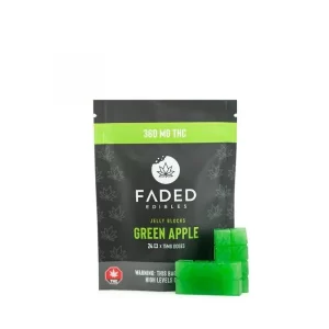 Faded Cannabis Co. Green Apple Jelly Blocks